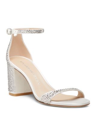 Stuart Weitzman - Women's Nudist Shine Block Heels