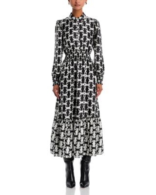 Smocked Long Sleeve Dress