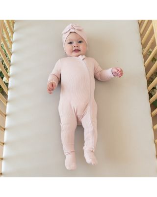 Unisex Zip Up Ribbed Footie - Baby