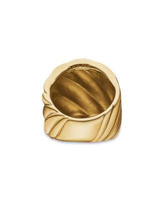 18K Yellow Gold Sculpted Cable Ring