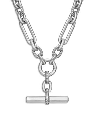 David Yurman - Lexington Chain Necklace with Diamonds, 18"