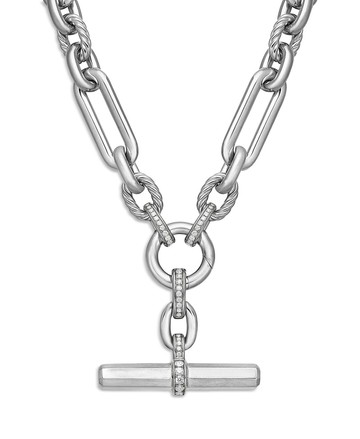 David Yurman Lexington Chain Necklace with Diamonds