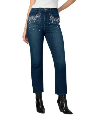 Joe's Jeans - The Margot Embellished High Rise Ankle Jeans in Brilliant