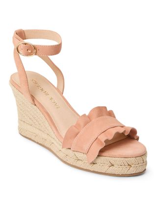Women's Rozette Ruffle Wedge Sandals