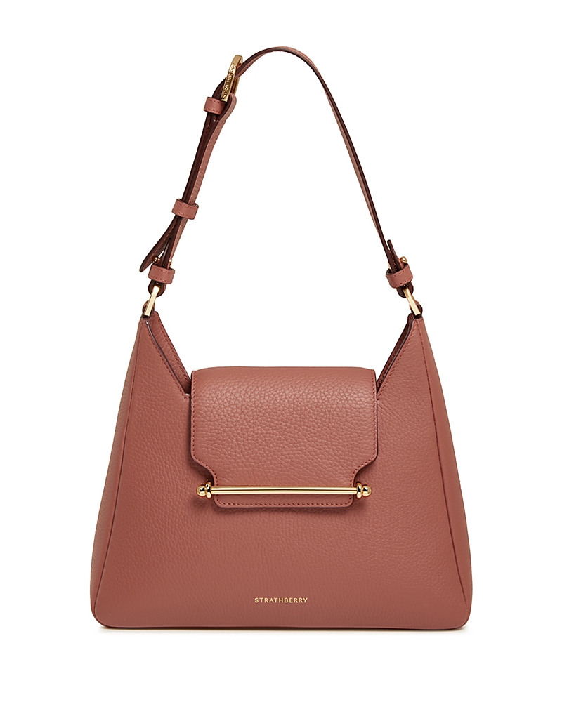 Strathberry Multrees Hobo Bag In Sienna/light Gold