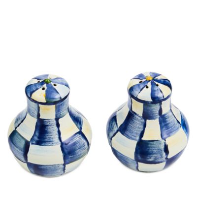 Royal Check Salt and Pepper Shaker Set