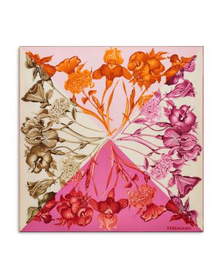 FERRAGAMO - Hydrangea Silk Scarf