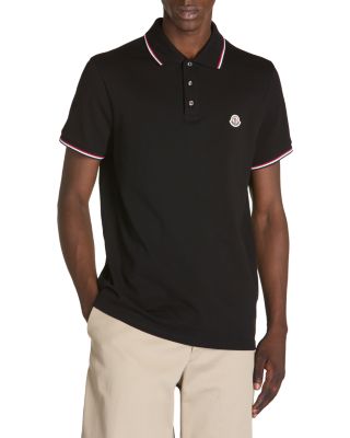 Moncler - Cotton Logo Patch Tipped Polo Shirt