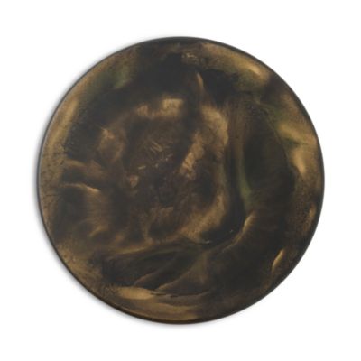 Hugo Black and Gold Swirled Small Cake Stand