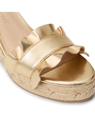 Women's Rozette Ruffle Wedge Sandals