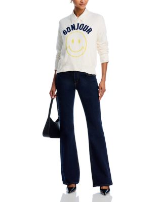 Chunky Graphic Pullover Sweater