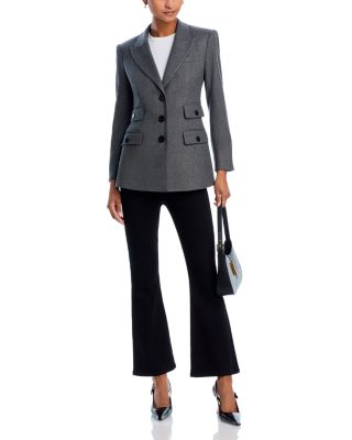 Carson Off Duty Flare Ankle Jeans in Onyx