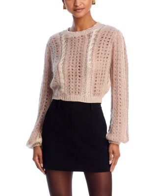 FRAME - Femme Mixe Cable Knit Sweater