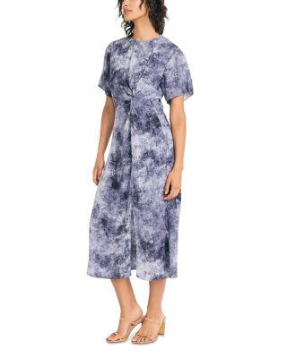 Twist Front Midi Dress