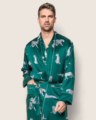 Men's Mulberry Silk Panth&egrave;re de Nuit Robe