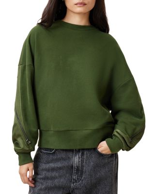 ALLSAINTS - Peggy Zip Sleeve Sweatshirt