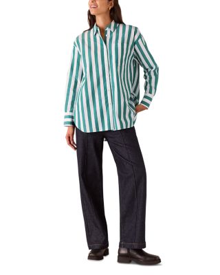 Oversized Striped Shirt