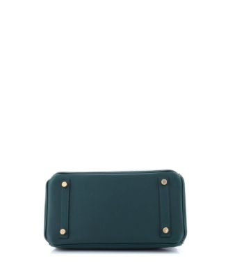  Birkin 25 Handbag Green Swift with Gold Hardware