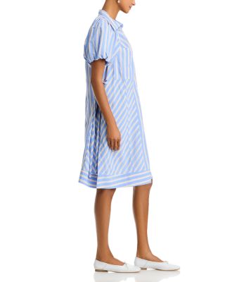 Puff Sleeve Short Shirt Dress