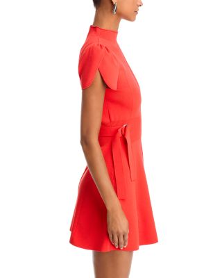 Compact Rib Tulip Mini Dress