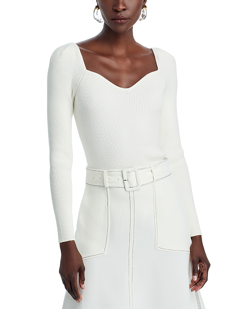 Elie Tahari The Soraya Sweater In Sky White