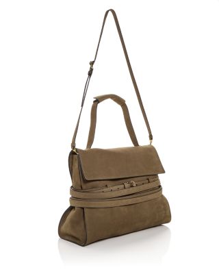 Tie Me Suede Shoulder Bag