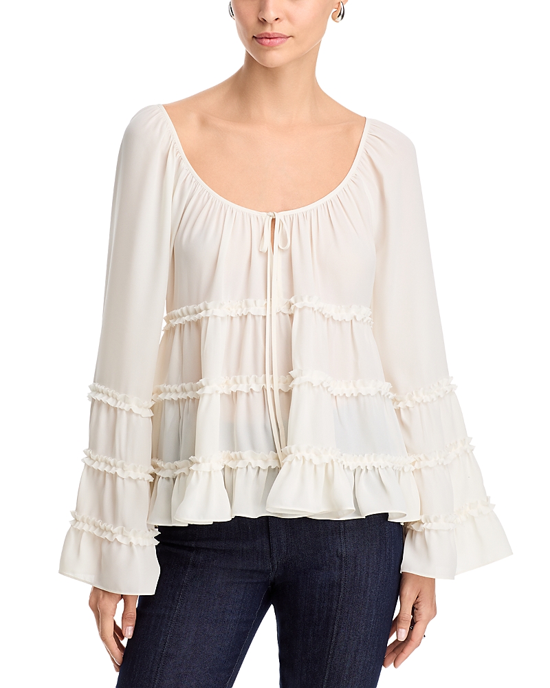 Cinq a Sept Sunnina Ruffled Top
