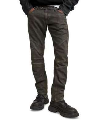 G-STAR RAW - Moto Slim Fit Cross 3D Jeans in Worn in Ignition