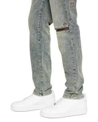 Chitch Stage Dive Caged Slim Fit Jeans in Denim