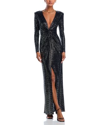 L'AGENCE - Rosetta Mirror Dot Gown