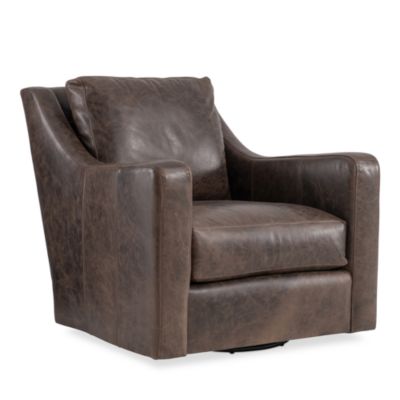 Temecula Leather Swivel Chair 