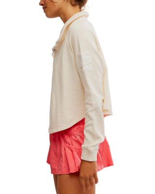 Henley Style Oversized Long Sleeve Tee