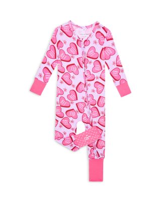 Posh Peanut - Unisex Heart Convertible Footie Coverall - Baby
