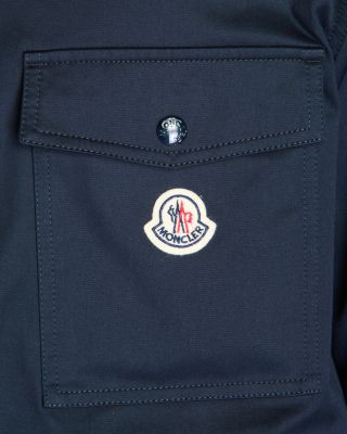 Cotton Stretch Garbardine Zip-Up Shirt Jacket