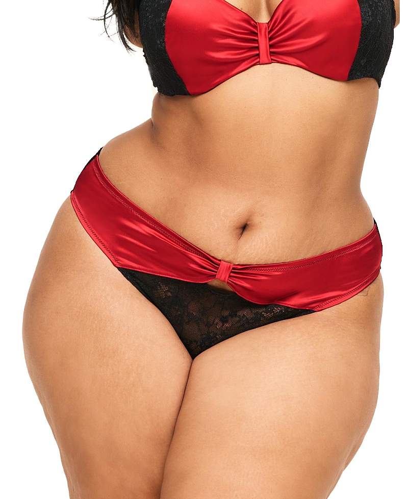 Shop Adore Me Eira Women's Plus-size Bikini Panty In Dark Red