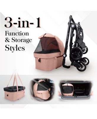 New Cleo Travel System Pet Stroller, 3-in-1 Dog Stroller, Pet Carrier, Dog Stroller