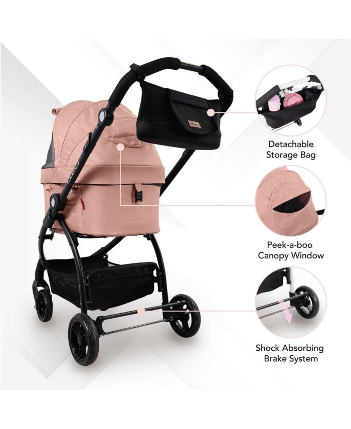 New Cleo Travel System Pet Stroller, 3-in-1 Dog Stroller, Pet Carrier, Dog Stroller