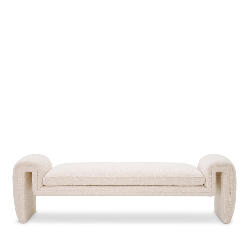 Eichholtz Tondo Bench In Boucle Cream
