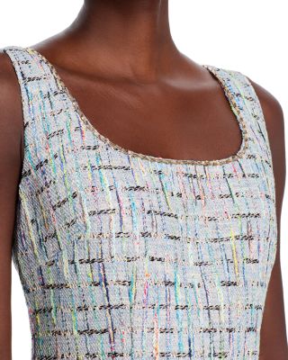 Novi Tweed Fringe Trim Mini Dress