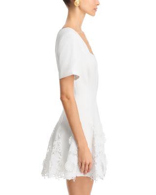 Joy Lace Godet Dress