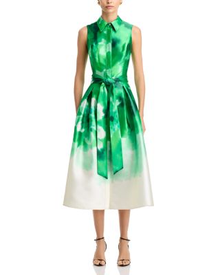 Teri Jon by Rickie Freeman Mikado Shirt Dress | Bloomingdale's Women