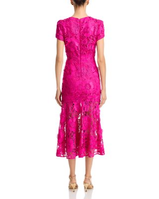 Tahlia Cady Lace Short Sleeve Midi Dress