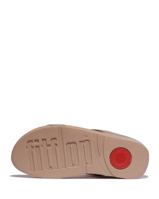 Women's Halo Embellished Wedge Slide Sandals