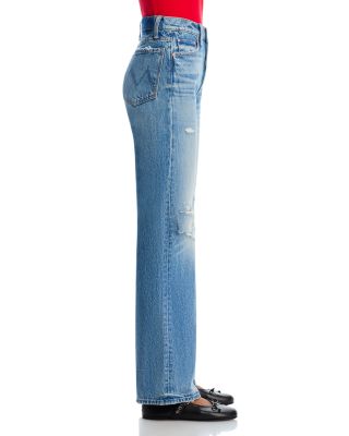 The Rambler Sneak High Rise Wide Straight Jeans in Tcb