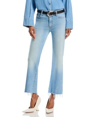 MOTHER - The Kick It High Rise Ankle Fray Jeans in Can You Dig It