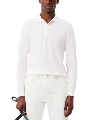 Lacoste Long Sleeve Ribbed Collar Polo Shirt