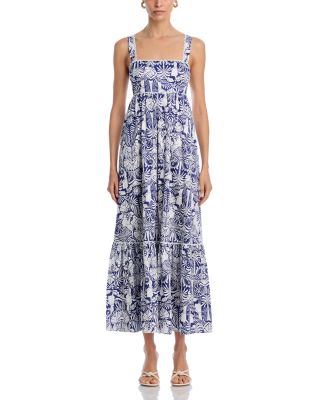 Palm Print Maxi Dress - Exclusive