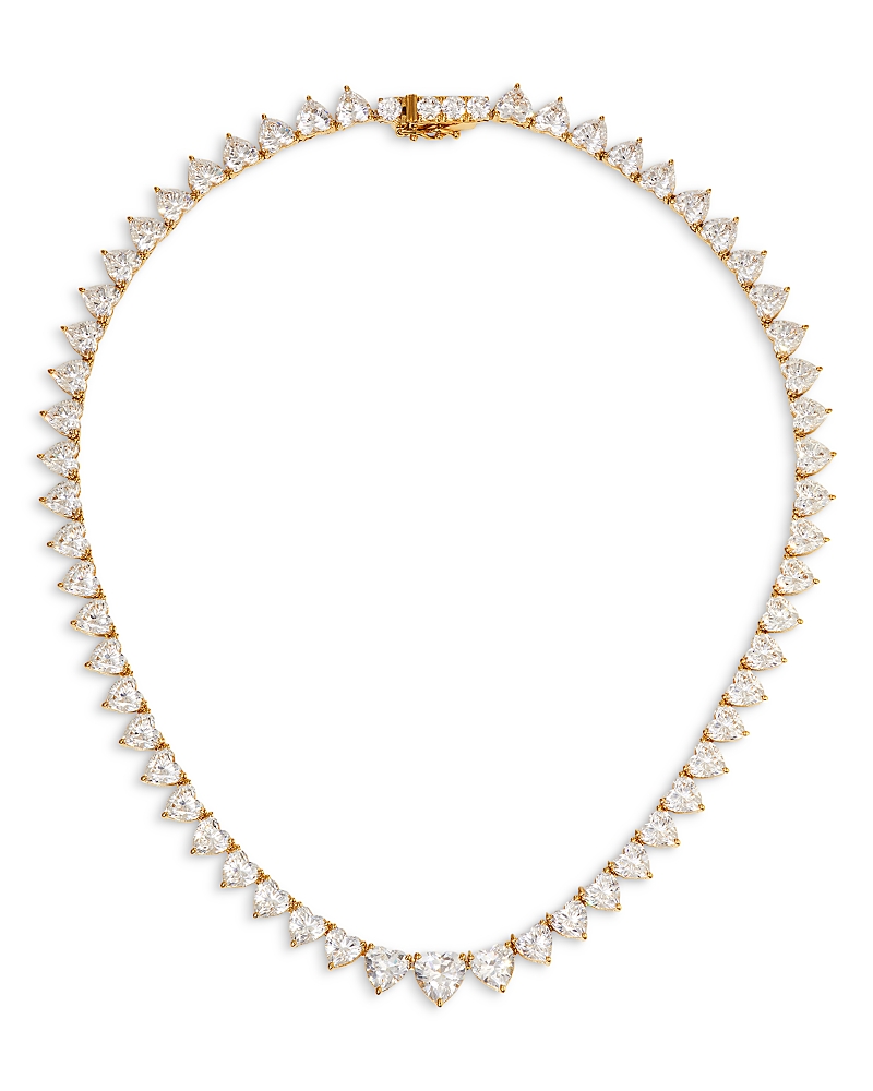 NADRI REAL LOVE HEART CUBIC ZIRCONIA COLLAR NECKLACE, 16
