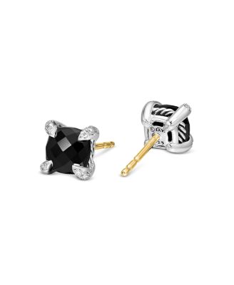 David Yurman - Ch&acirc;telaine&reg; Stud Earrings with Gemstones and Diamonds