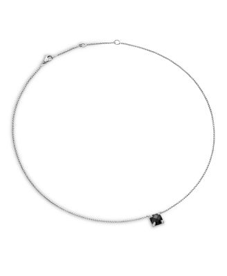 Ch&acirc;telaine&reg; Pendant Necklace with Black Onyx and Diamonds, 18"